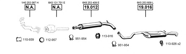 ASMET SE190870 Exhaust System